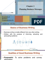 Planning Business Messages: Essentials of Business Communication 9e