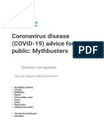 Mythbusters WHO Covid 19 PDF