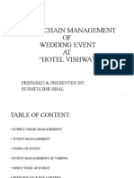 Supply Chain Management OF Wedding Event AT "Hotel Vishwa": Prepared & Presented By: Susmita Bhushal