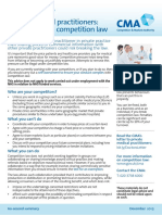 Private Medical Practitioners - Information On Competition Law