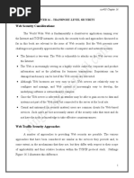 Web Security Considerations:: Chapter 16 - Transport-Level Security