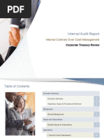 Corporate Treasury Review - Audit Report