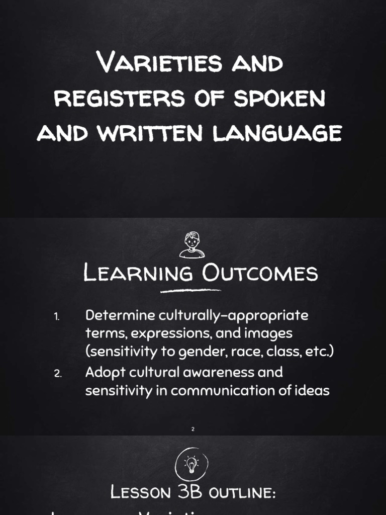 Varieties and Registers of Language | PDF | English Language | Dialect