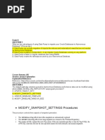 Modify - Snapshot - Settings Procedures: Exam A