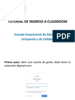 Tutorial de Ingreso A Classroom