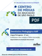 AAP Língua Portuguesa 8º Ano