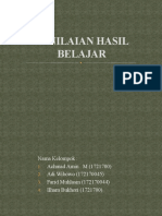 Penilaian Hasil Belajar