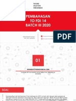 (Fdi) Pembahasan To Fdi 14 Batch Iii 2020 PDF