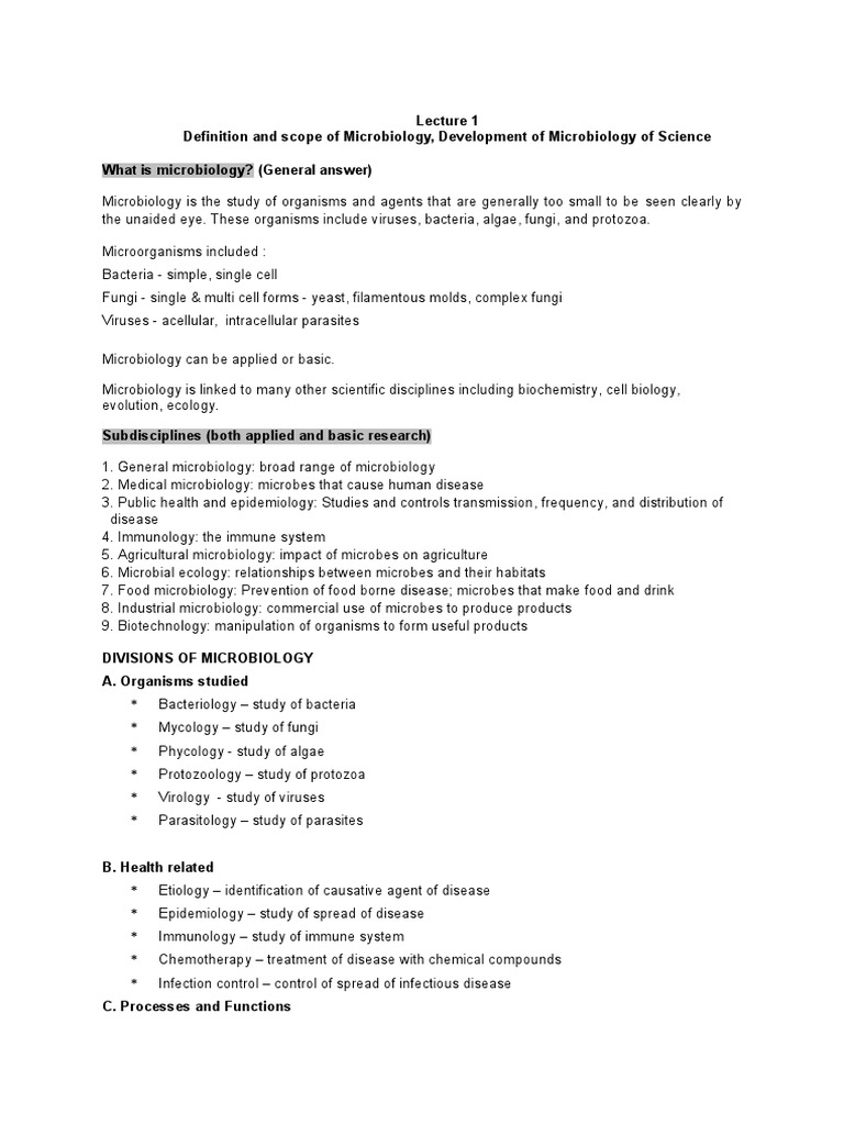 INTRODUCTION TO GENERAL MICROBIOLOGY intelligence overview