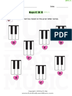 001 - Music Worksheet - Notes C, D, E (Hearts)