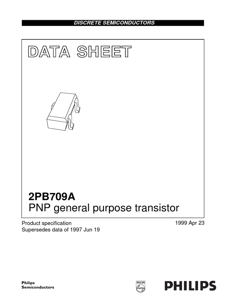 PNP Transistor 2PB709A Datasheet | PDF | Bipolar Junction Transistor ...