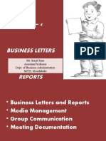 MC 4. Business Letters and Reports