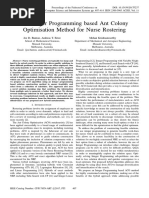 An Integer Programming Based Ant Colony Optimisation Method For Nurse Rostering