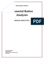 Financial Ratios Analysis: Dialog Axiata PLC