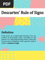 Descartes Rule of Signs