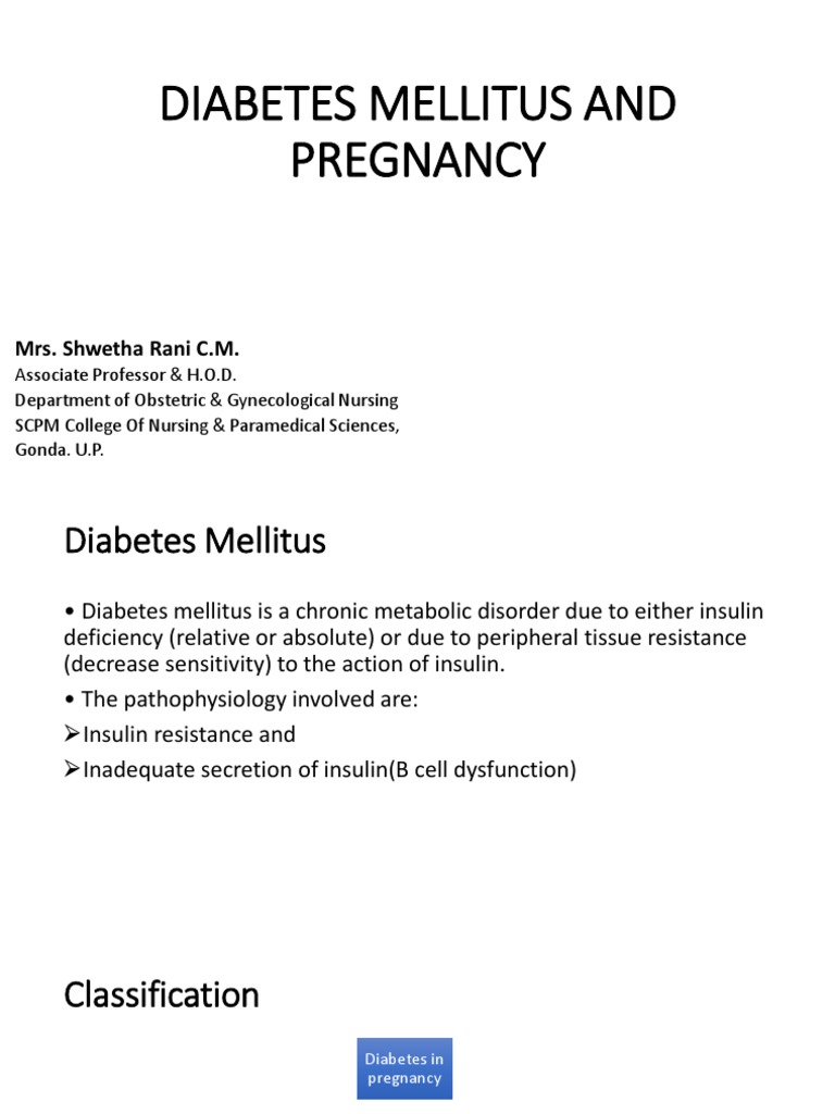 Managing Gestational Diabetes in Pregnancy | PDF | Gestational Diabetes ...
