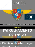 Técnicas de Patrulhamento Ostensivo