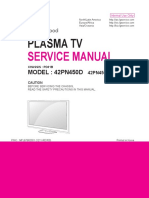 схема и сервис мануал на английском LG 42PN450D шасси PD31B
