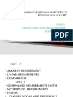 Dhanalakshmi Srinivasan Institute of Technology - Trichy: ME8501 Metrology and Measurement Iii Mechanical