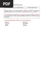 singềr: Questions 1-2 refer to the following article