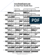 Basic 32nd Note Double Bass: Lesson 0036