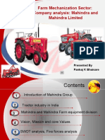 Farm Mechanization Sector: Company Analysis: Mahindra and Mahindra Limited