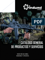 Productos militares Colombianos: Armas, municiones, explosivos y servicios de laboratorio