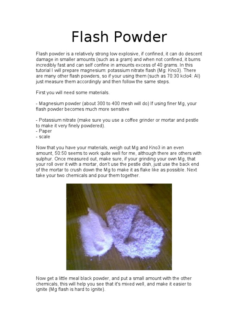 Flash Powder PDF