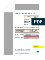 Demanda de Agua para Consumo Poblacional