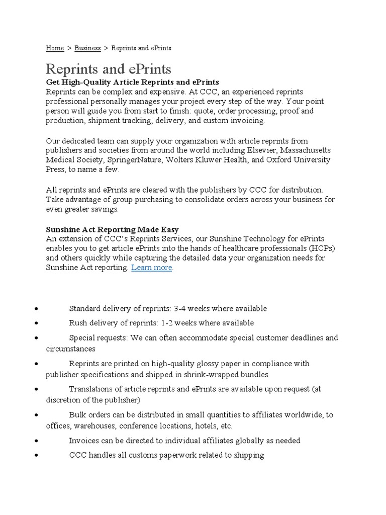 Get High-Quality Article Reprints and Eprints | PDF