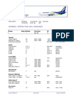 B737-300 Attitude & Power Settings: Normal Operation On 2 Engines