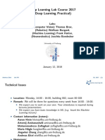 Deep Learning Lab Course 2017 (Deep Learning Practical)