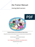 Train-the-Trainer Manual:: Mentoring Adult Learners