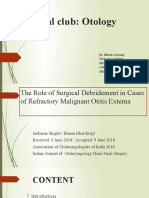 Surgical Debridement Benefits Refractory Malignant Otitis Externa