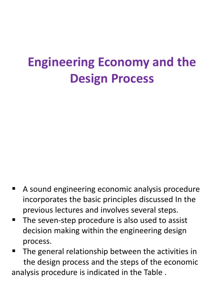Engineering Economic Analysis Steps | PDF | Brainstorming | Design