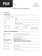 Employee Application Form: Kathmandu World School