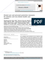 Dental Care and Personal Protective Measures For Dentists and Non-Dental Health Care Workers