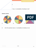 1/4 Probability of Landing On Red?