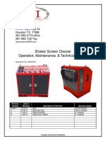 Shaker Screen Cleaner Operation, Maintenance, & Technical Manual