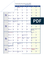 Calendario Semanal 2025