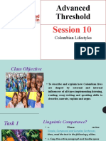 S10-Advanced Threshold Colombian Lifestyles