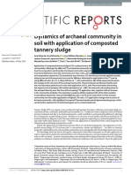 Dynamics of Archaeal Community in Soil With Application of Composted Tannery Sludge