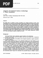 Aspects of Lead Acid Battery Technology 4 Plate Formation PDF