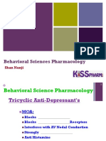 Behavioral Sciences Pharmacology: Shan Nanji