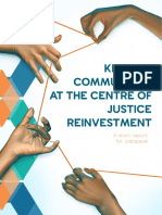 Keeping Communities at The Centre of Justice Reinvestment