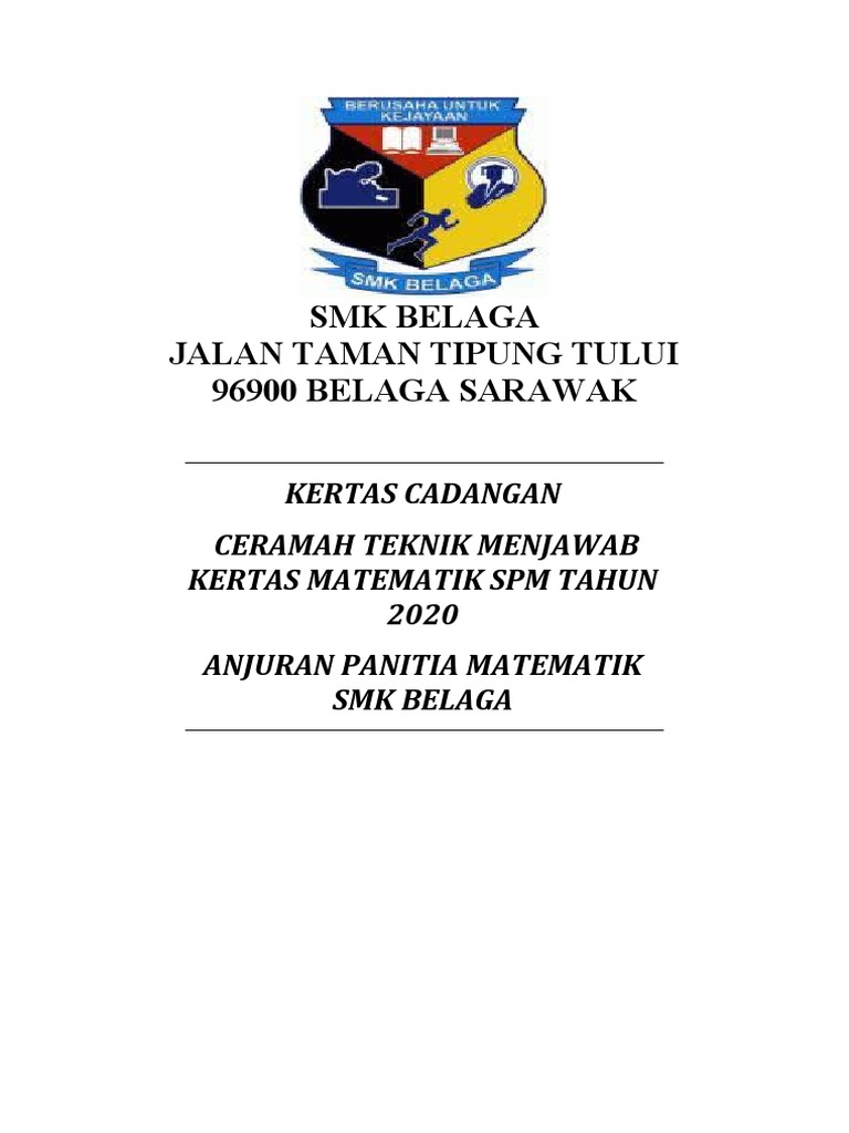Kertas Kerja Matematik Pdf