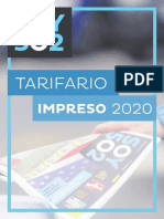 Tarifario 2020 PDF