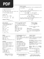 SAT Math - List of Formulas | PDF