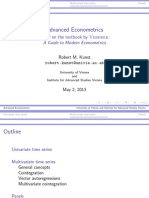 Advanced Econometrics: Based On The Textbook by Verbeek: A Guide To Modern Econometrics