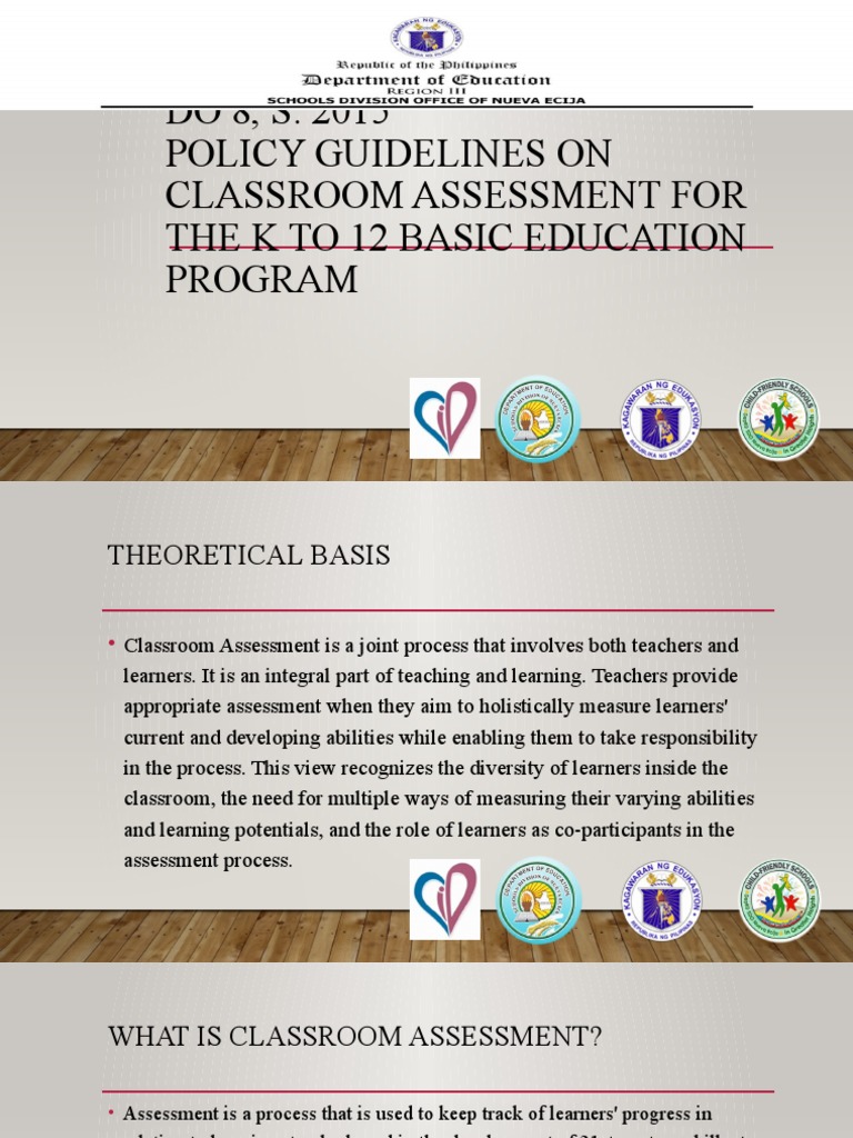 K to 12 Classroom Assessment Guidelines | PDF | Educational Assessment ...